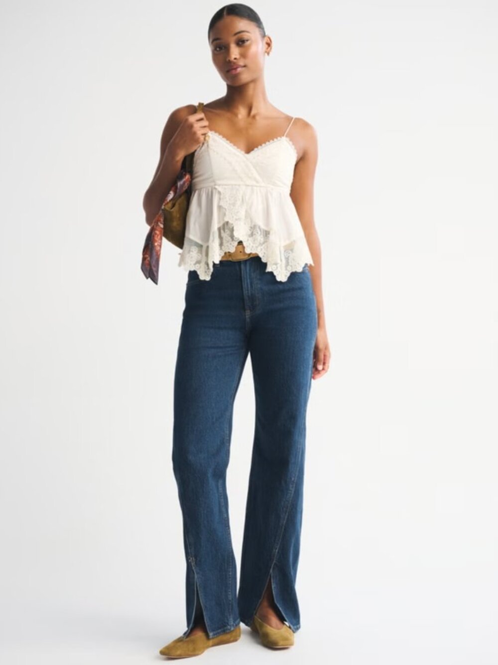 Curve Love High Rise 90s Relaxed Split-Vent Hem Jean